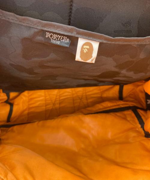 PORTER（ポーター）PORTER (ポーター) A BATHING APE (アベイシングエイプ) タンカーデイバッグ ブラックの古着・服飾アイテム