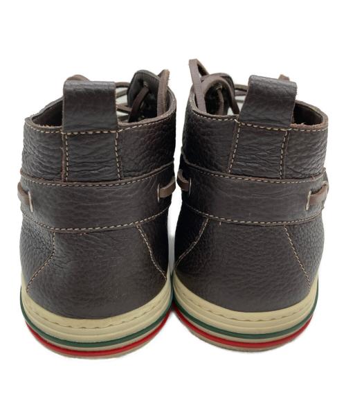 GUCCI（グッチ）GUCCI (グッチ) デッキシューズ ブラウン サイズ:26cmの古着・服飾アイテム