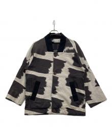 SASQUATCHfabrix.（サスクワッチファブリックス）の古着「WA-NECK JACKET」｜ベージュ×ブラウン