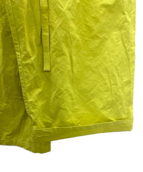 MAISON SPECIAL（メゾンスペシャル）MAISON SPECIAL (メゾンスペシャル) タックワイドパンツ ライム サイズ:SIZE 36 未使用品の古着・服飾アイテム