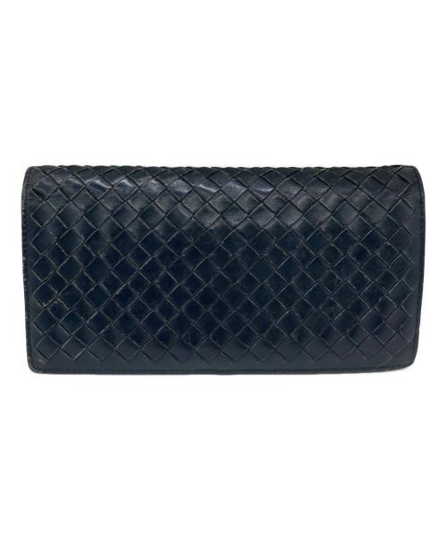BOTTEGA VENETA（ボッテガベネタ）BOTTEGA VENETA (ボッテガベネタ) イントレチャート ネイビーの古着・服飾アイテム