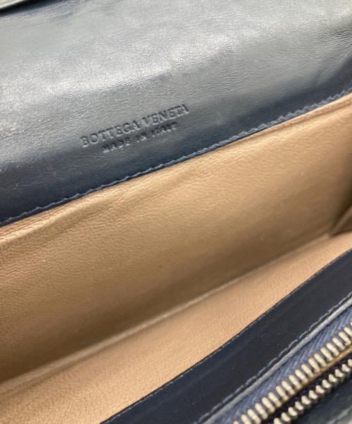 BOTTEGA VENETA（ボッテガベネタ）BOTTEGA VENETA (ボッテガベネタ) イントレチャート ネイビーの古着・服飾アイテム