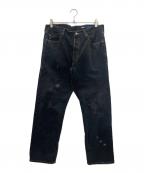 LEVI'S×ATELIER&REPAIRSリーバイス×アトリエ＆リペアーズ）の古着「デニムパンツ」｜グレー