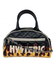 Hysteric Glamour（ヒステリックグラマー）の古着「チェーンショルダー2WAYバッグ」｜イエロー×ブラック