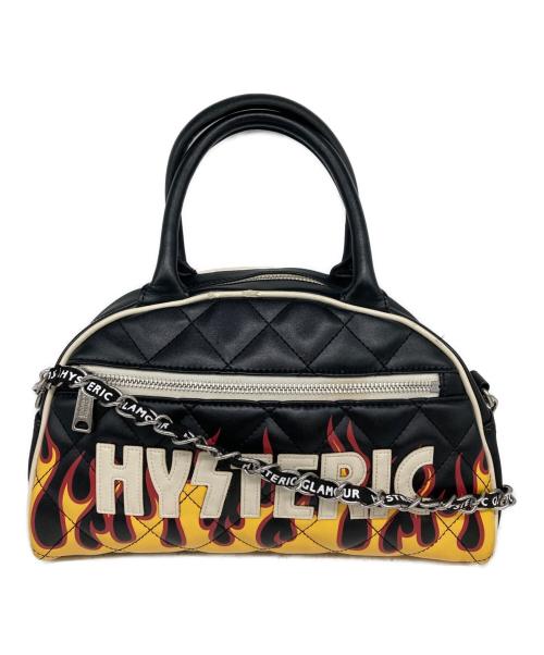Hysteric Glamour（ヒステリックグラマー）Hysteric Glamour (ヒステリックグラマー) チェーンショルダー2WAYバッグ イエロー×ブラックの古着・服飾アイテム