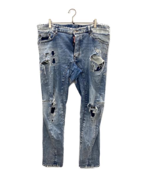 DSQUARED2（ディースクエアード）DSQUARED2 (ディースクエアード) Tidy Biker Jean インディゴ サイズ:54の古着・服飾アイテム