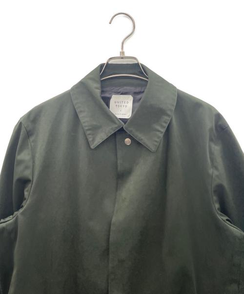 UNITED TOKYO（ユナイテッドトーキョー）UNITED TOKYO (ユナイテッドトーキョー) ステンカラーコート グリーン サイズ:SIZE 2の古着・服飾アイテム