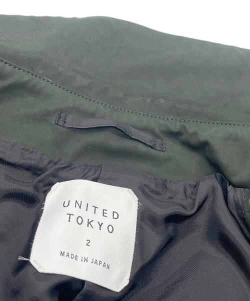 UNITED TOKYO（ユナイテッドトーキョー）UNITED TOKYO (ユナイテッドトーキョー) ステンカラーコート グリーン サイズ:SIZE 2の古着・服飾アイテム