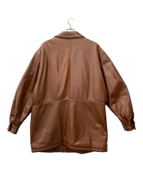 BALLY（バリー）BALLY (バリー) レザーコート ブラウン サイズ:40の古着・服飾アイテム