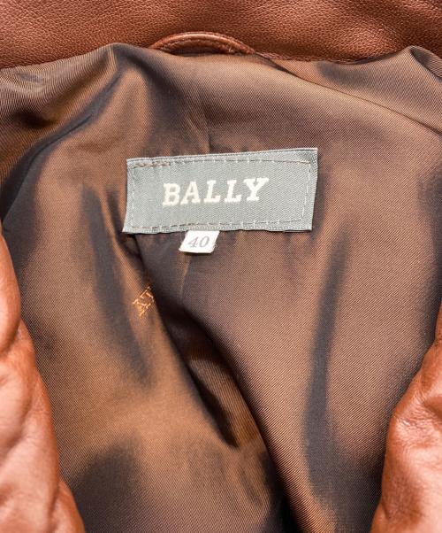 BALLY（バリー）BALLY (バリー) レザーコート ブラウン サイズ:40の古着・服飾アイテム