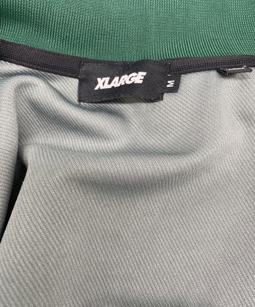 X-LARGE（エクストララージ）X-LARGE (エクストララージ) トラックジャケット グリーン×グレー サイズ:Ｍの古着・服飾アイテム