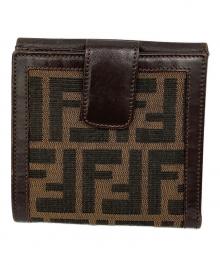 FENDI（フェンディ）の古着「2つ折り財布」｜ブラウン