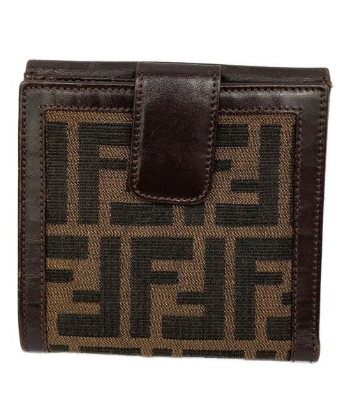 FENDI（フェンディ）FENDI (フェンディ) 2つ折り財布 ブラウンの古着・服飾アイテム