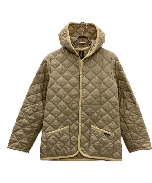 LAVENHAM（ラベンハム）LAVENHAM (ラベンハム) キルティングフーデットジャケット ベージュ サイズ:size38の古着・服飾アイテム