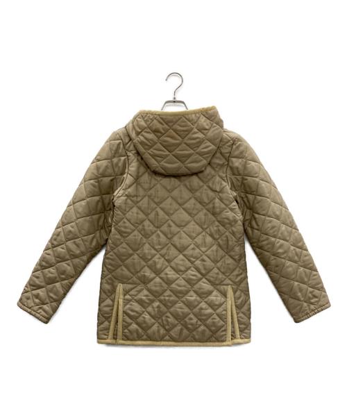 LAVENHAM（ラベンハム）LAVENHAM (ラベンハム) キルティングフーデットジャケット ベージュ サイズ:size38の古着・服飾アイテム