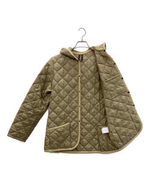 LAVENHAM（ラベンハム）LAVENHAM (ラベンハム) キルティングフーデットジャケット ベージュ サイズ:size38の古着・服飾アイテム