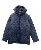 LAVENHAMラベンハム）の古着「キルティングフーデットジャケット」｜ネイビー