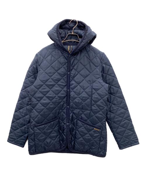 LAVENHAM（ラベンハム）LAVENHAM (ラベンハム) キルティングフーデットジャケット ネイビー サイズ:36の古着・服飾アイテム