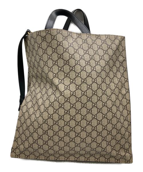 GUCCI（グッチ）GUCCI (グッチ) ショルダートートバッグ カーキの古着・服飾アイテム
