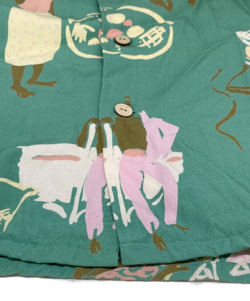 POLO RALPH LAUREN（ポロ・ラルフローレン）POLO RALPH LAUREN (ポロ・ラルフローレン) 90`Sアロハシャツ グリーン サイズ:Ｍの古着・服飾アイテム