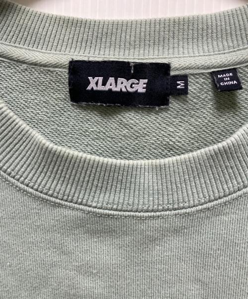 X-LARGE（エクストララージ）X-LARGE (エクストララージ) BAD KID CREWNECK SWEAT グリーン サイズ:Ｍの古着・服飾アイテム