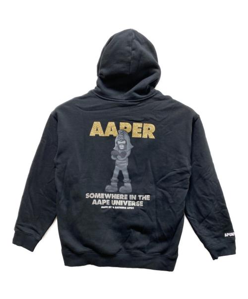 Aape BY A BATHING APE（エーエイプ バイ アベイシングエイプ）Aape BY A BATHING APE (エーエイプ バイ アベイシングエイプ) プルオーバーパーカー ブラック サイズ:XLの古着・服飾アイテム