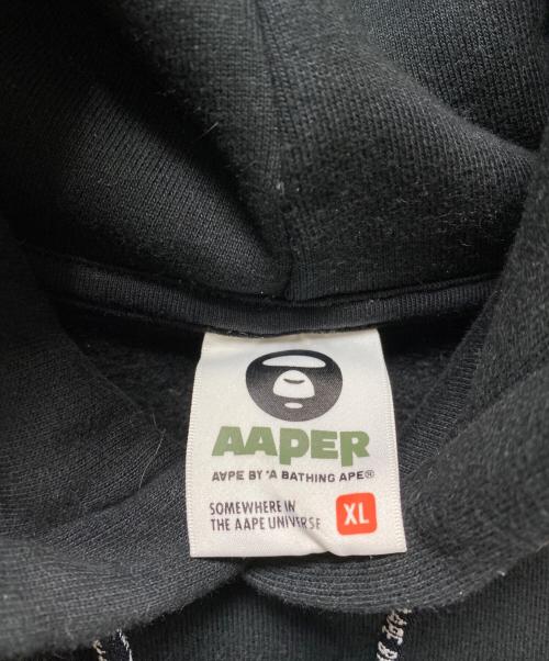 Aape BY A BATHING APE（エーエイプ バイ アベイシングエイプ）Aape BY A BATHING APE (エーエイプ バイ アベイシングエイプ) プルオーバーパーカー ブラック サイズ:XLの古着・服飾アイテム