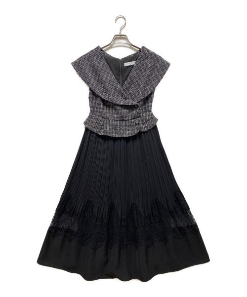 HER LIP TO（ハーリップトゥ）HER LIP TO (ハーリップトゥ) Siena Big Collar Pleated Dress ブラック サイズ:SIZE Sの古着・服飾アイテム