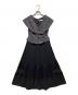 HER LIP TO（ハーリップトゥ）の古着「Siena Big Collar Pleated Dress」｜ブラック