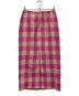 DRAWER (ドゥロワー) ブロックチェック シルクネップツイードスカート ピンク サイズ:size38：19000円