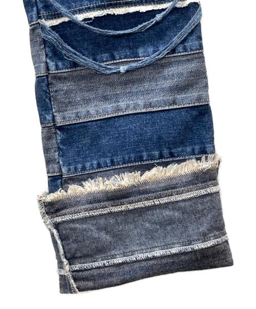 Hysteric Glamour（ヒステリックグラマー）Hysteric Glamour (ヒステリックグラマー) ツギハギ ウミヘビジーンズ フレアパンツ ブルー サイズ:Ｍの古着・服飾アイテム