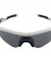 中古・古着 OAKLEY (オークリー) スポーツサングラス ホワイト×ブラック：3000円