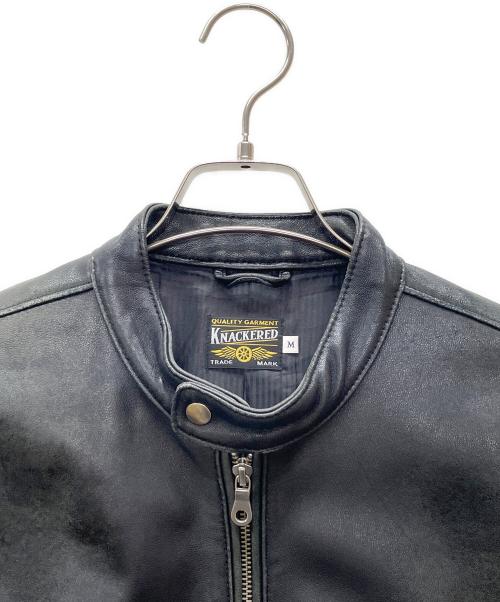 KNACKERD（ナカード）KNACKERD (ナカード) レザーライダースジャケット ブラック サイズ:Mの古着・服飾アイテム