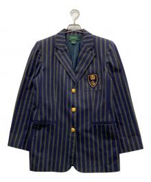 LAUREN RALPH LAUREN（ローレン ラルフ ローレン）の古着「テーラードジャケット」｜ネイビー×グリーン