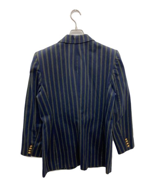 LAUREN RALPH LAUREN（ローレン ラルフ ローレン）LAUREN RALPH LAUREN (ローレン ラルフ ローレン) テーラードジャケット ネイビー×グリーン サイズ:SIZE 10の古着・服飾アイテム