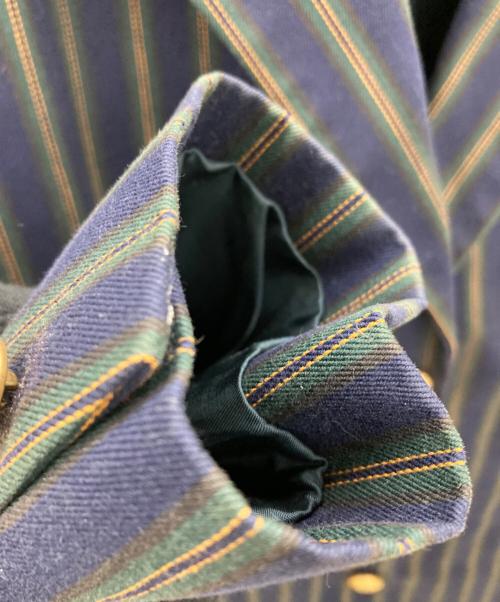LAUREN RALPH LAUREN（ローレン ラルフ ローレン）LAUREN RALPH LAUREN (ローレン ラルフ ローレン) テーラードジャケット ネイビー×グリーン サイズ:SIZE 10の古着・服飾アイテム
