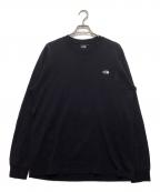 THE NORTH FACEザ ノース フェイス）の古着「LS Nuptse Cotton Tee」｜ブラック