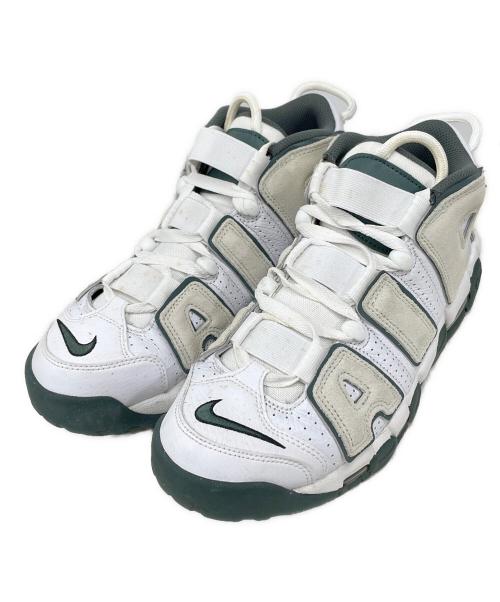 NIKE（ナイキ）NIKE (ナイキ) AIR MORE UPTEMPO '96 WHITE ホワイト×グリーン サイズ:26の古着・服飾アイテム