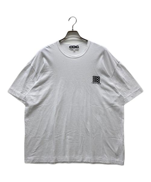COMME des GARCONS（コムデギャルソン）COMME des GARCONS (コムデギャルソン) ワンポイントロゴTシャツ ホワイト サイズ:Mの古着・服飾アイテム