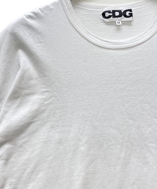 COMME des GARCONS（コムデギャルソン）COMME des GARCONS (コムデギャルソン) ワンポイントロゴTシャツ ホワイト サイズ:Mの古着・服飾アイテム
