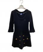 BURBERRY BLUE LABELバーバリー ブルー レーベル）の古着「ニットワンピース」｜ブラック