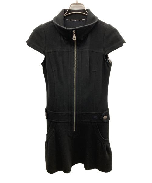 BURBERRY BLUE LABEL（バーバリー ブルー レーベル）BURBERRY BLUE LABEL (バーバリー ブルー レーベル) ノースリーブワンピース ブラック サイズ:36の古着・服飾アイテム