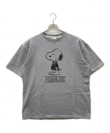 BROOKS BROTHERS（ブルックスブラザーズ）の古着「コラボヘビーウェイトTシャツ」｜ライトグレー