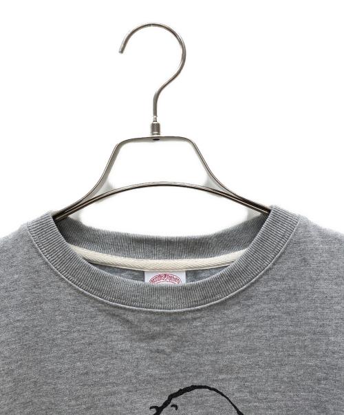 BROOKS BROTHERS（ブルックスブラザーズ）BROOKS BROTHERS (ブルックスブラザーズ) コラボヘビーウェイトTシャツ ライトグレー サイズ:Lの古着・服飾アイテム