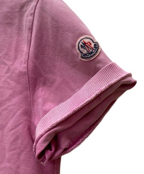 MONCLER（モンクレール）MONCLER (モンクレール) ポロシャツ ピンク サイズ:Sの古着・服飾アイテム
