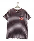 RALPH LAURENラルフローレン）の古着「半袖カットソー」｜ブラウン×ブルー