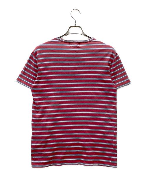 RRL（ダブルアールエル）RRL (ダブルアールエル) 半袖カットソー ブラウン×ブルー サイズ:Sの古着・服飾アイテム