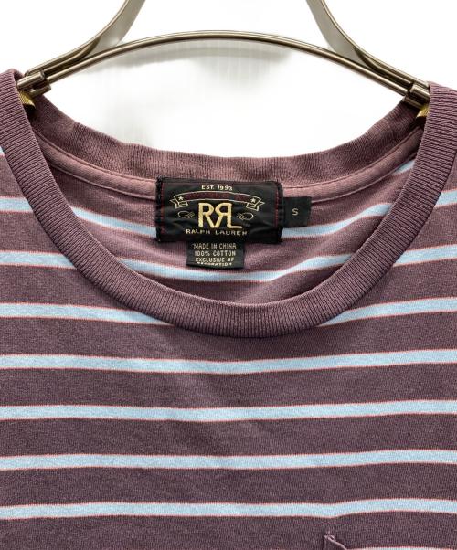 RALPH LAUREN（ラルフローレン）RALPH LAUREN (ラルフローレン) 半袖カットソー ブラウン×ブルー サイズ:Sの古着・服飾アイテム