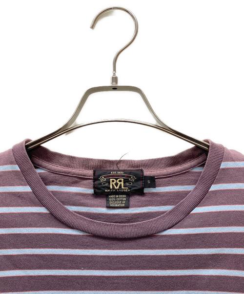 RRL（ダブルアールエル）RRL (ダブルアールエル) 半袖カットソー レッド×ブルー サイズ:Sの古着・服飾アイテム