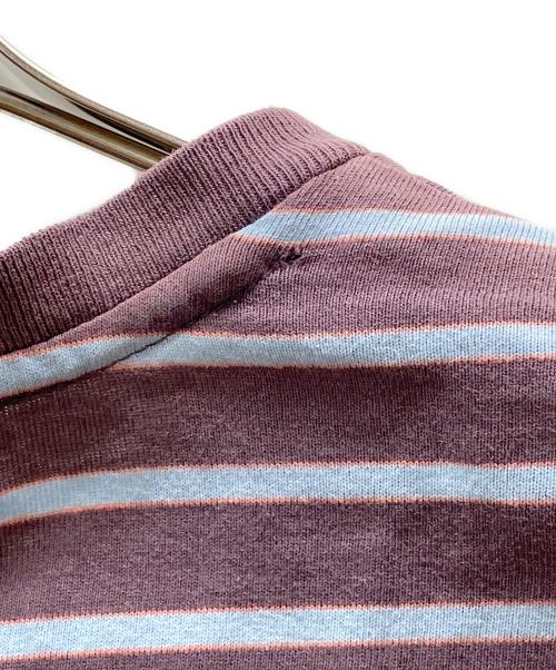 RRL（ダブルアールエル）RRL (ダブルアールエル) 半袖カットソー レッド×ブルー サイズ:Sの古着・服飾アイテム
